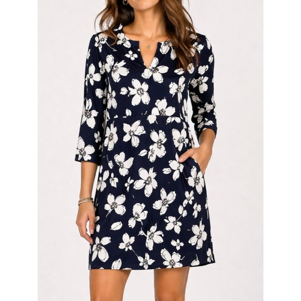 J. Jill Floral Tunic Shift Dress